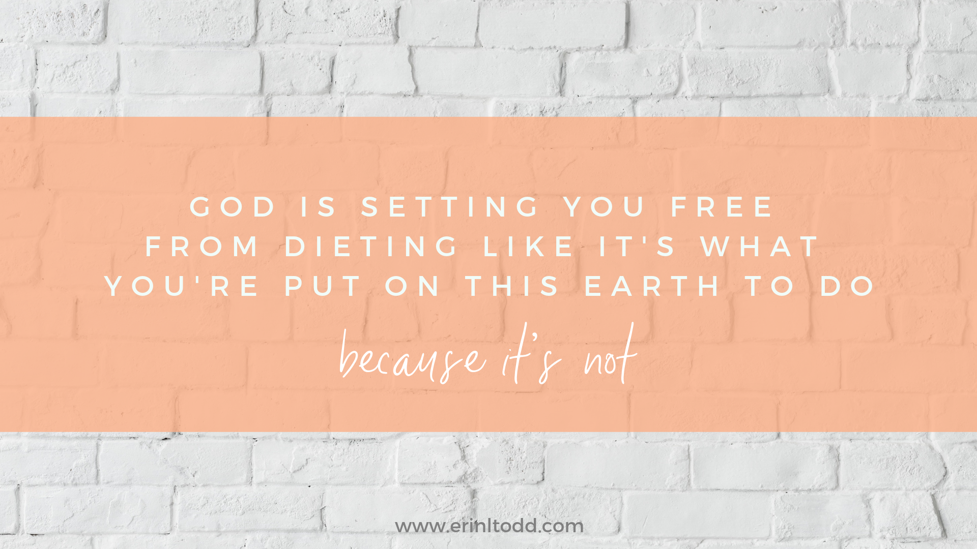 Don't let dieting distract you from your true purpose. Discover how the lies of diet culture are holding you back from your purpose. Recognize the false purpose of weight loss and trade it in for God’s true purpose for your life.