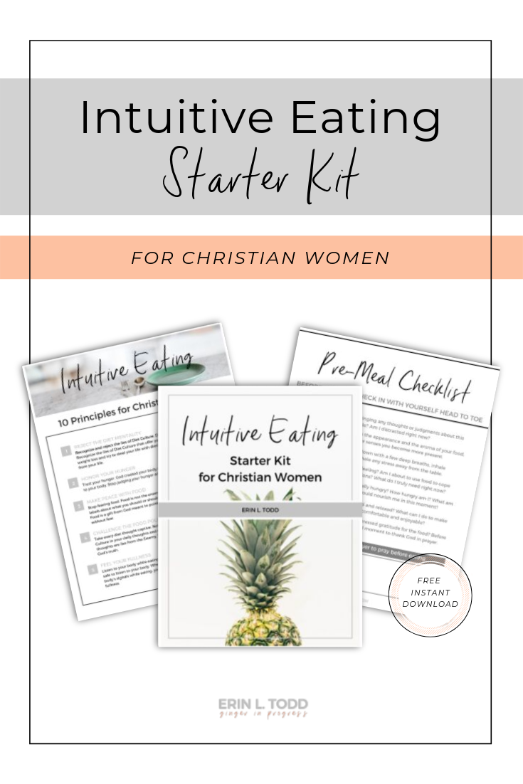 Intuitive Eating Starter Kit for Christian Women free instant download