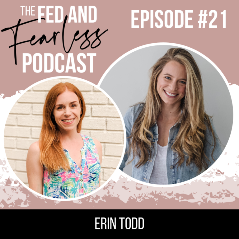 Erin Todd Guest on Fed and Fearless Podcast Follow Jesus Not Diets