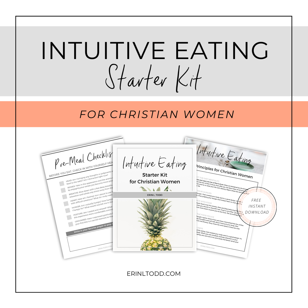 intuitive eating starter kit for christian women