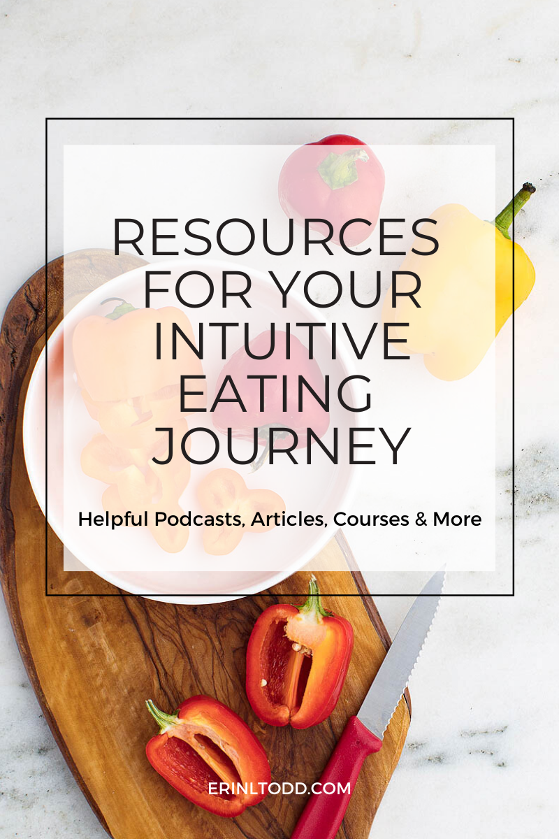 Resources for your intuitive eating journey