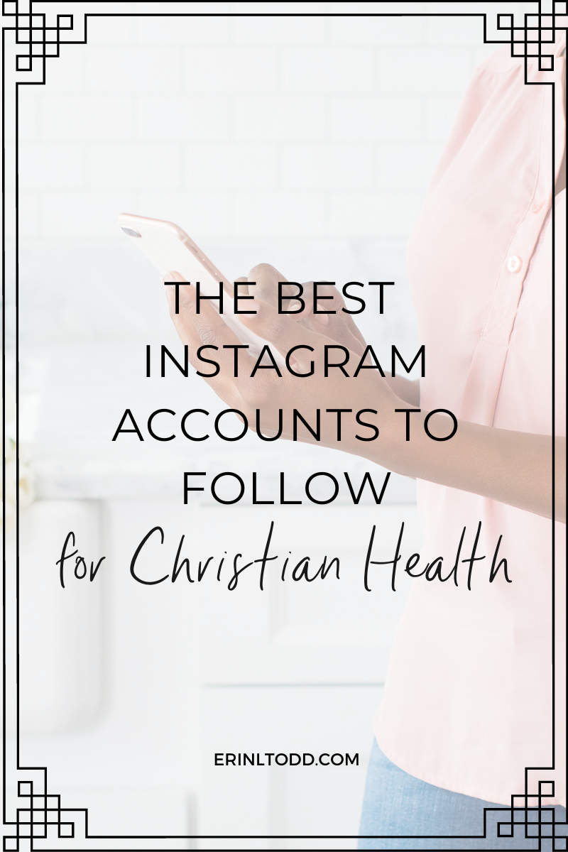 This round up of the best Instagram accounts to follow for Christian health includes inspiring women who share  about intuitive eating, faith and fitness. 