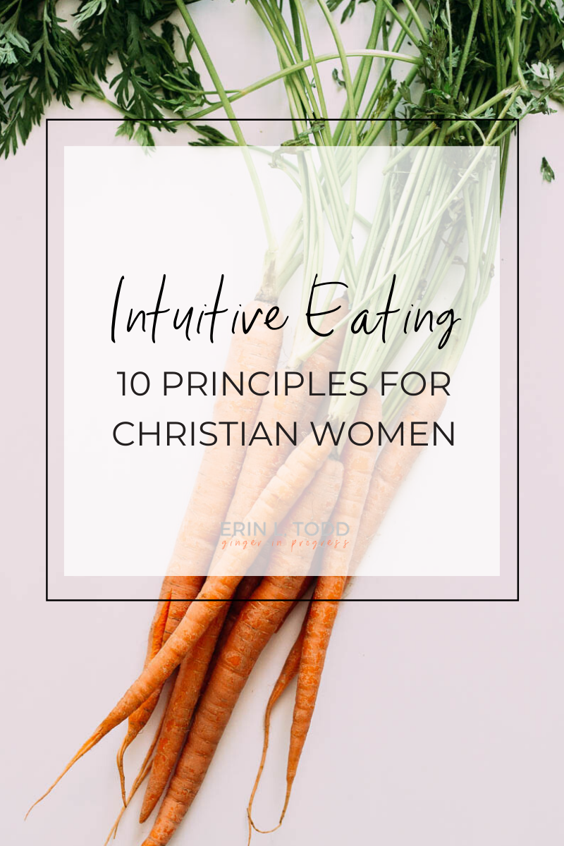 intuitive eating 10 principles for Christian women