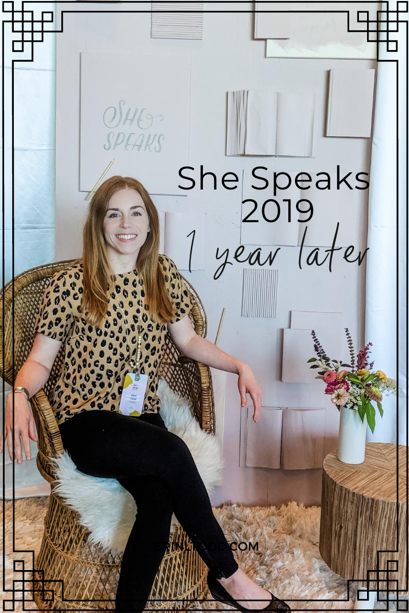 She Speaks 2019 1 year later in my journey as a Christian writer and speaker