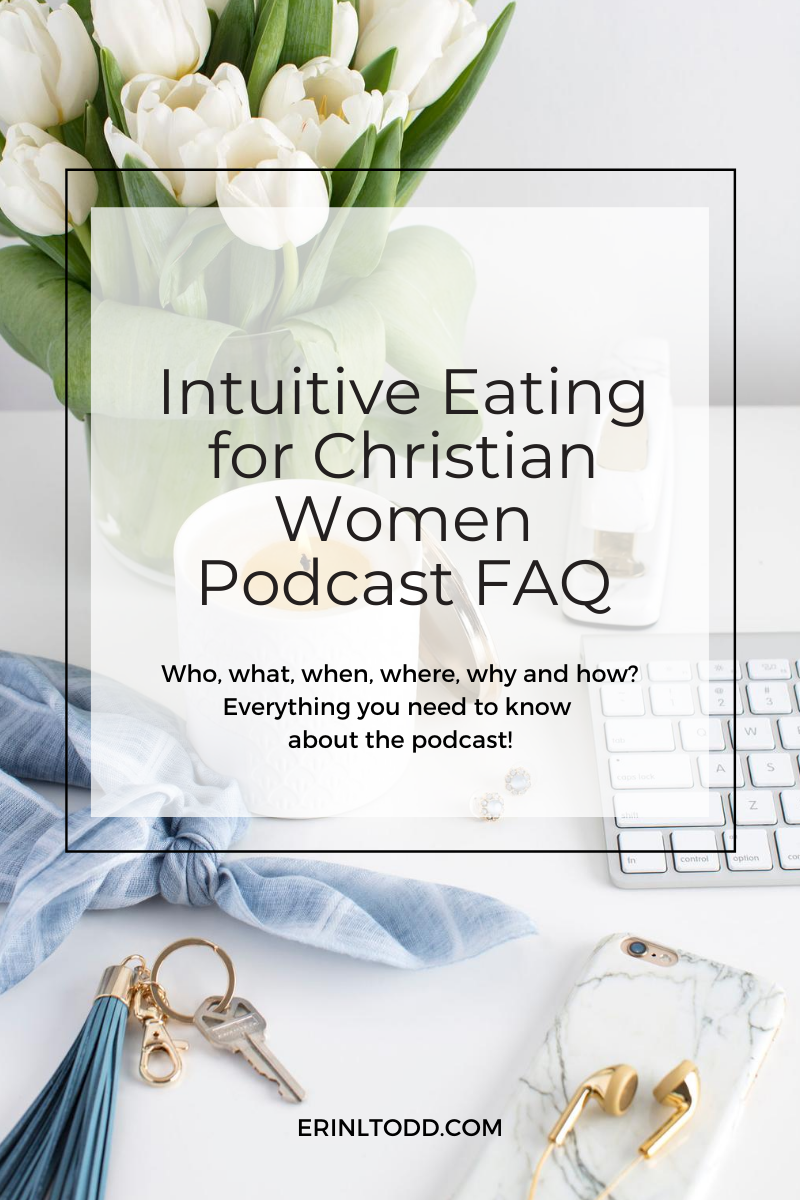 What is the Intuitive Eating for Christian Women podcast? Get the scoop right here with the Intuitive Eating for Christian Women podcast FAQ rapid-fire style!