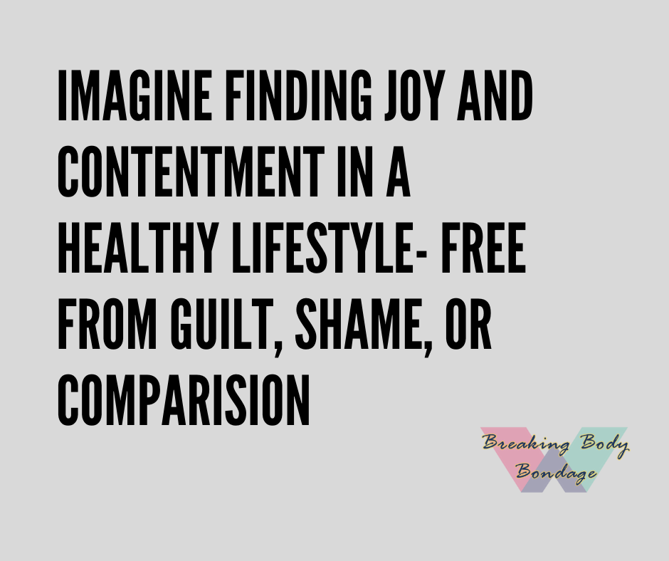 imagine finding joy and contentment in a healthy lifestyle-free from guilt, shame, or comparison find it through the breaking body bondage summit