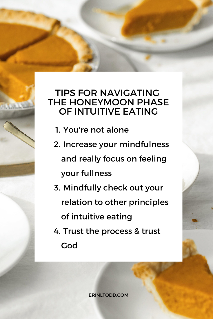 Tips for Navigating the Honeymoon Phase of Intuitive Eating